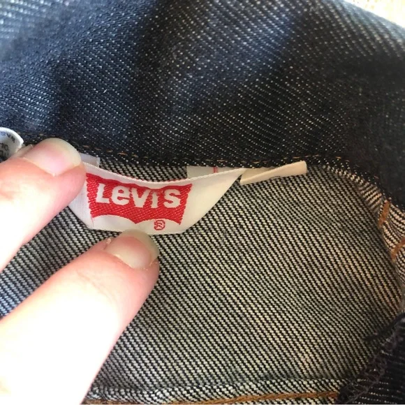 Vintage 70s Levi’s orange tab kids embroidered denim jean jacket